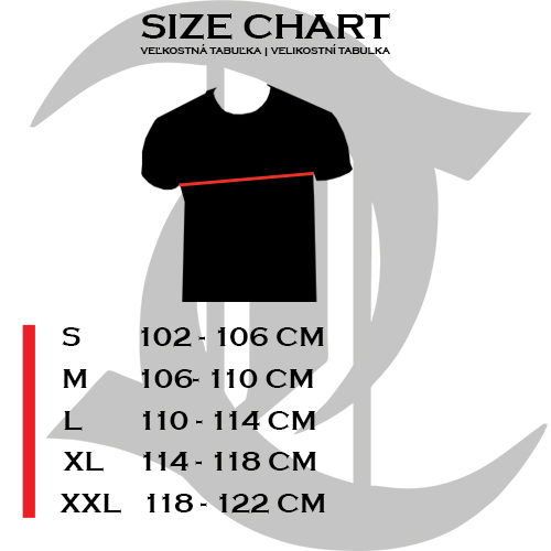 size chart-tees